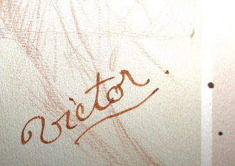 gros plan de la signature
